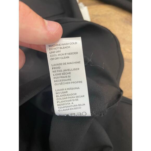 NWT Good American Women's Black scuba Button Down Shirt Dress Size 4 - Picture 8 of 13